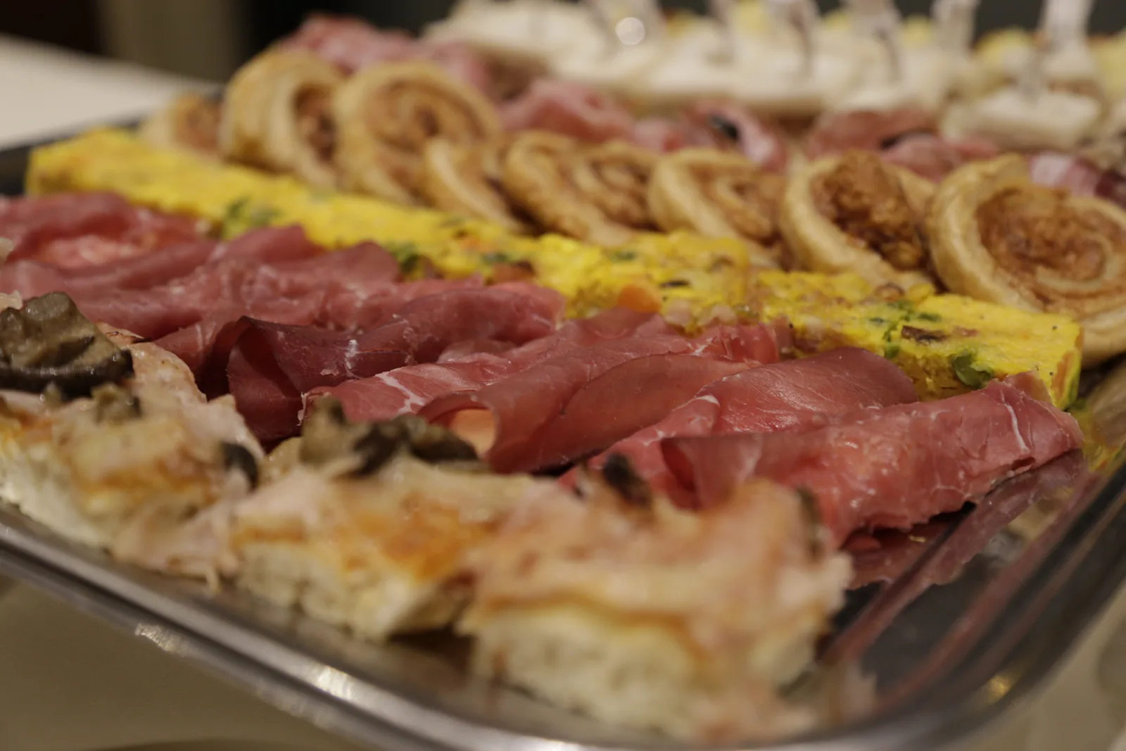 Vassoio di salati preparati per gli ospiti