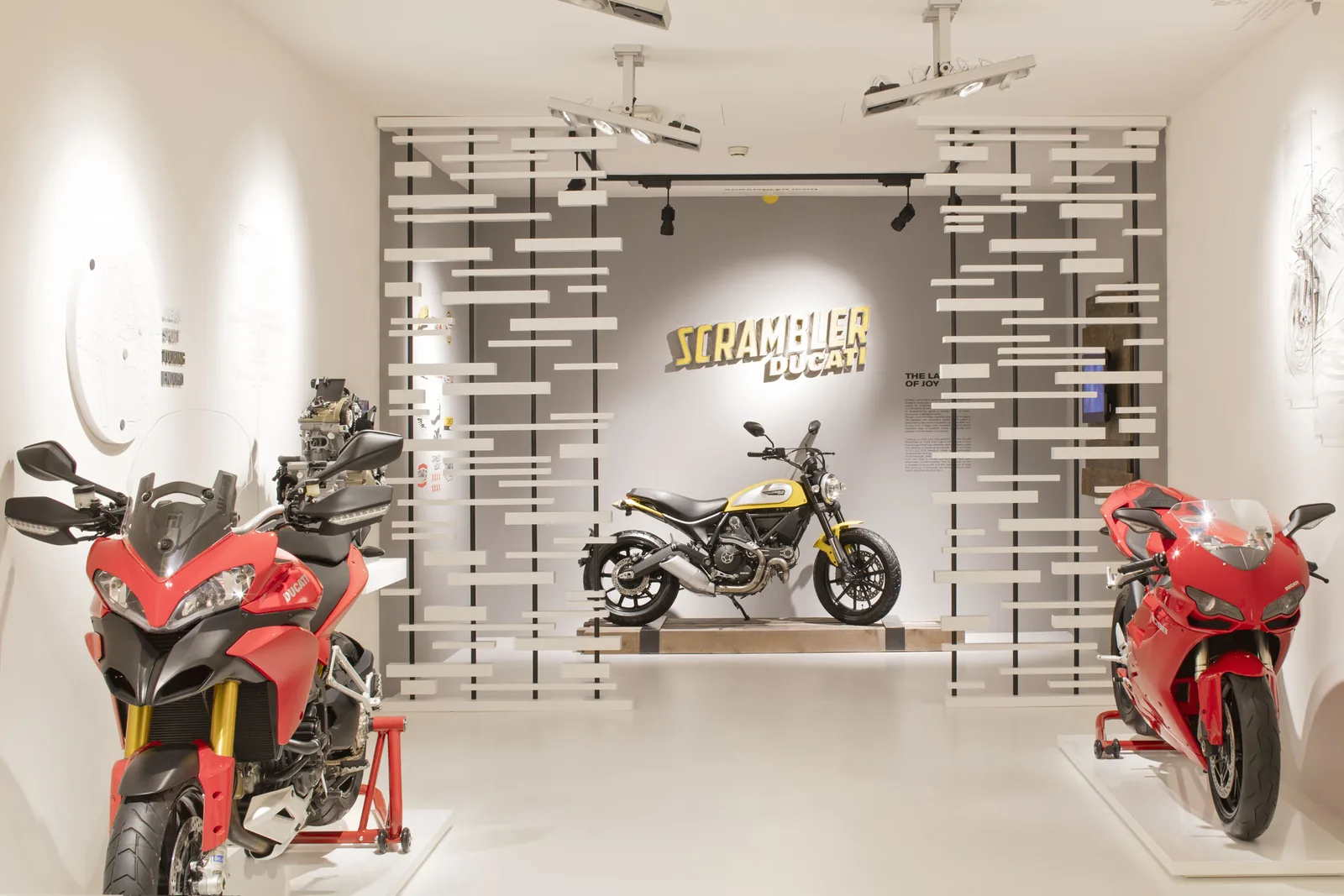 Allestimento Scrambler nel Museo Ducati