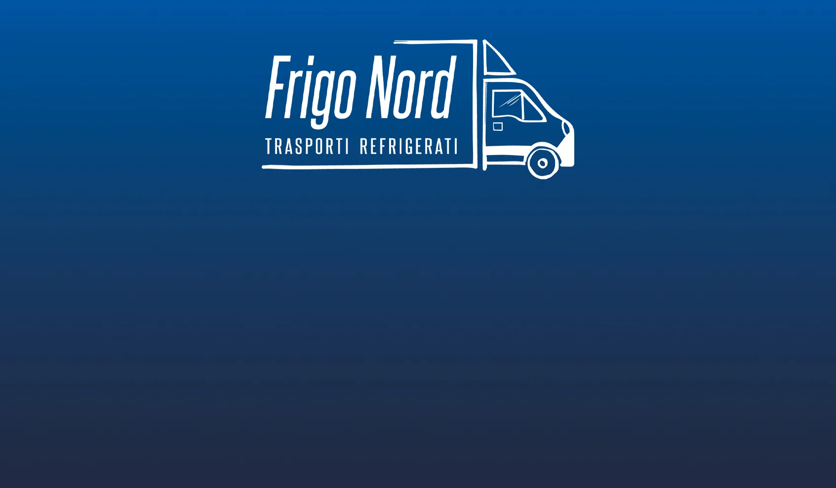 Marchio Frigo Nord su fondo blu