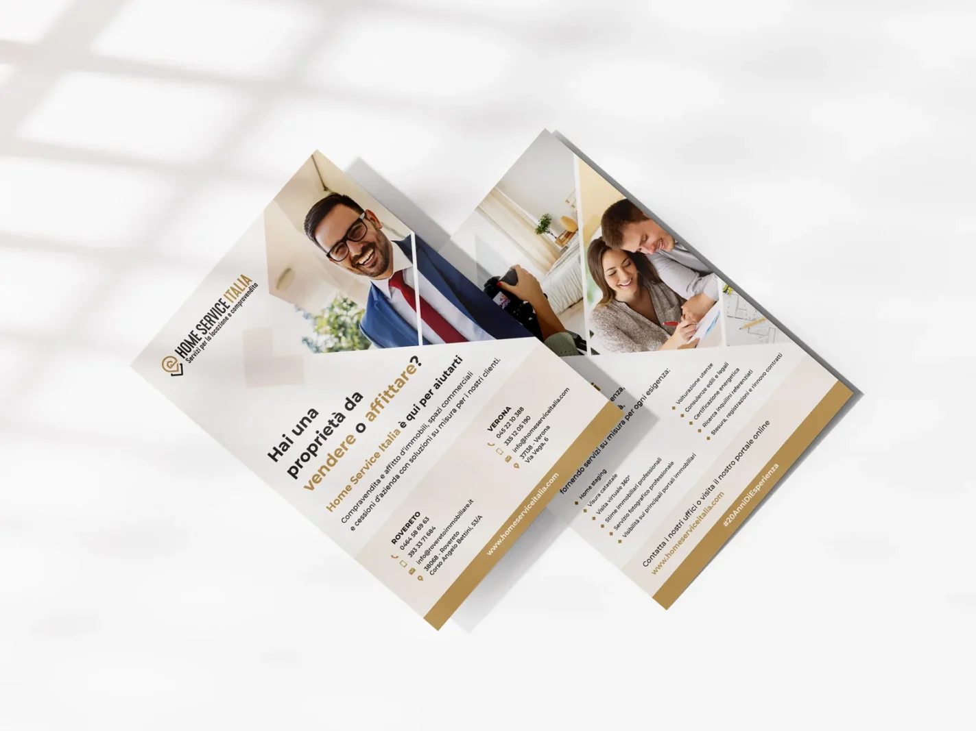 Biglietti da visita e carta intestata di Home Service Italia