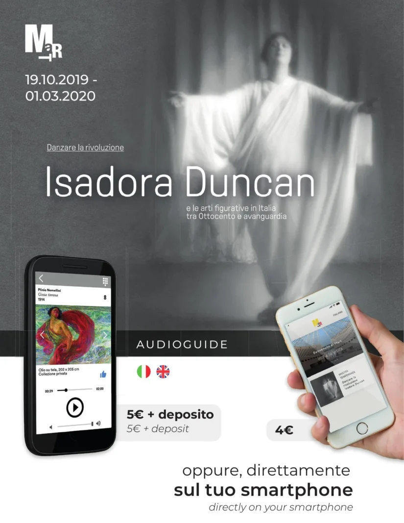 L'espositore in museo: la guida a noleggio, oppure la stessa guida sul proprio telefono