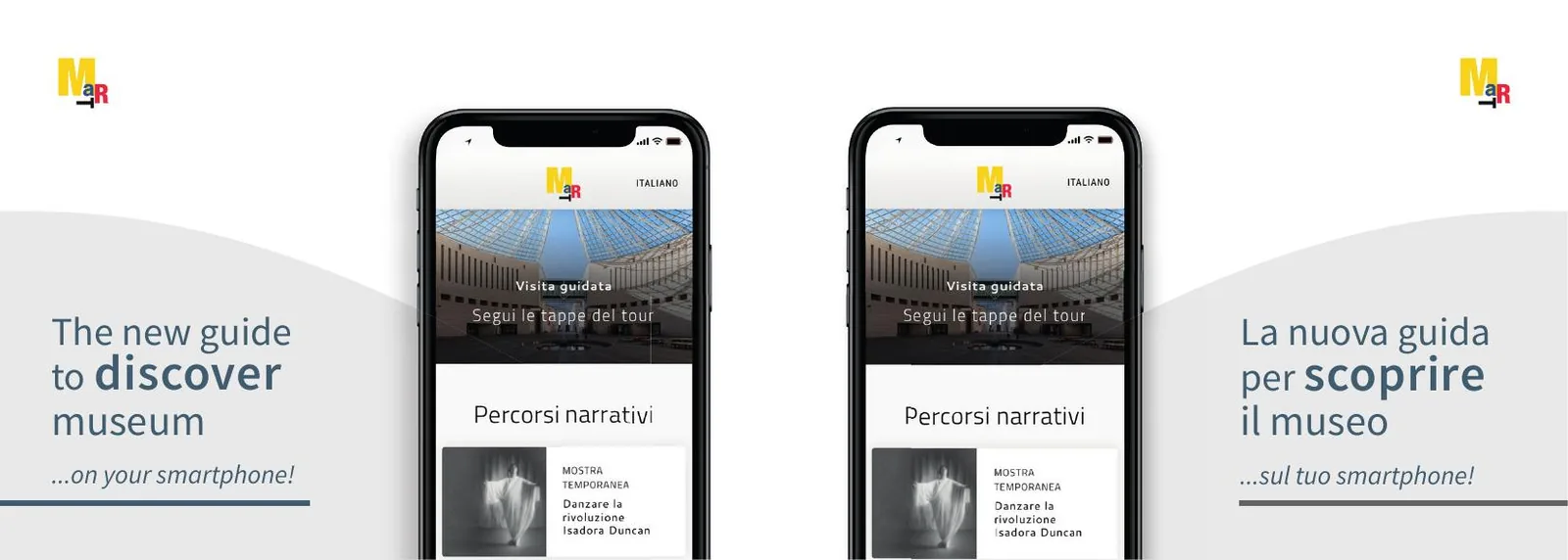 Il tagliando bilingue consegnato in biglietteria, con la guida da aprire nel browser